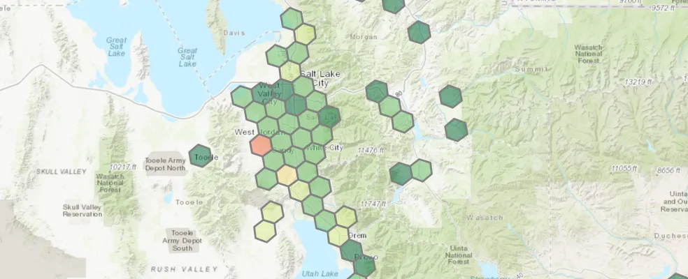 Address points per supermarket